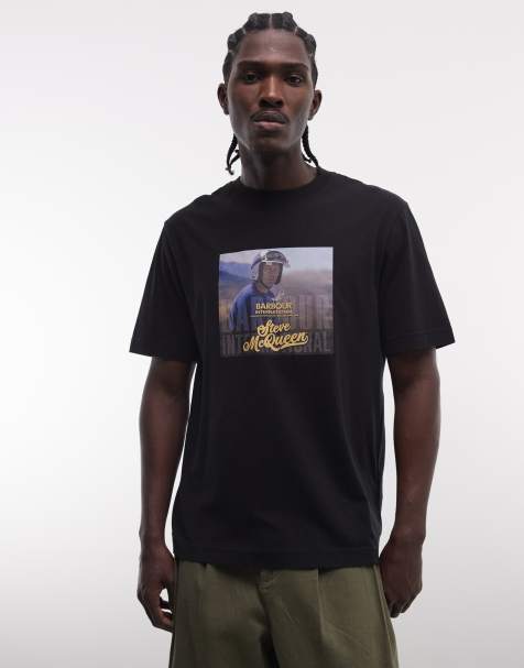 Barbour International Walde McQueen photographic t-shirt in black