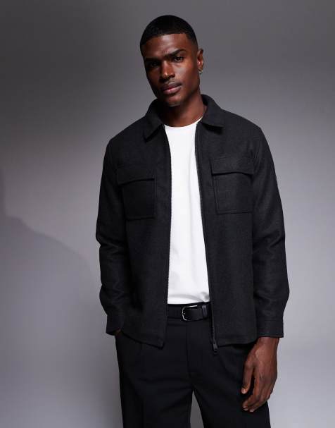 Barbour International - Walken - Overshirt in antracietgrijs - view 1