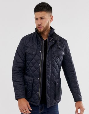 barbour international windshield tailored fit quilted jacket