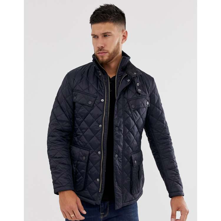 Barbour international men's windshield tailored sale fit quilted jacket