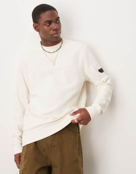 Barbour International Wrightson crew neck sweatshirt in white - view 1