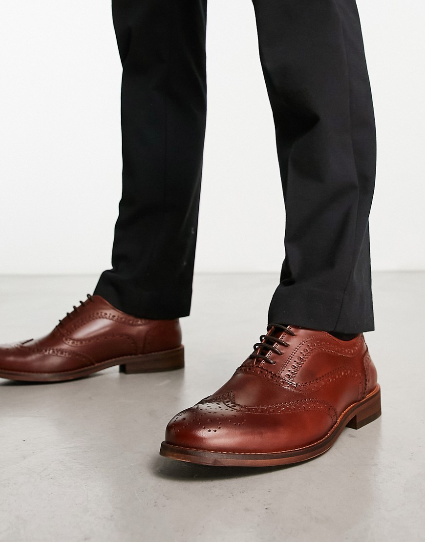 Barbour Isham leather brogues in brown
