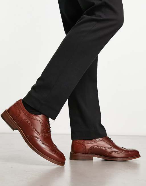 Barbour Isham leather brogues in brown