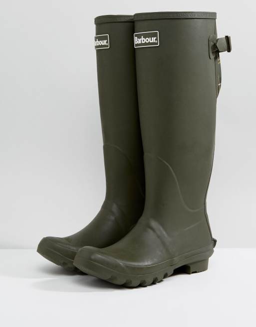 Barbour Jarrow Rubber Welly Boot with Slide Strap Adjuster