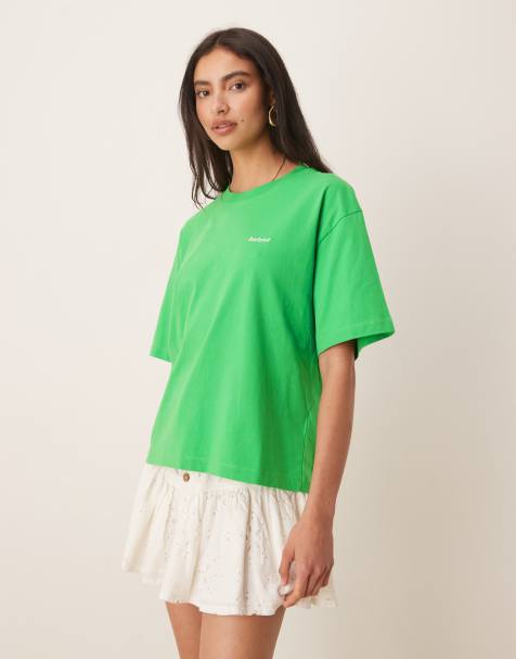 barbour jema top in kelly green - view 1