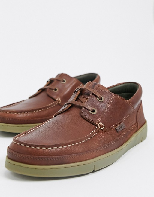 Barbour Joey leather shoes in brown