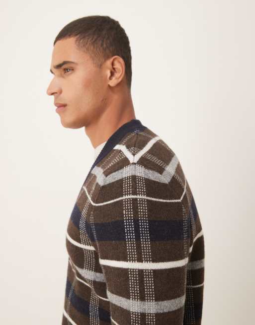 Barbour Kane knitted cardigan in dark oak, 4 of 5