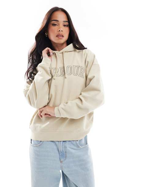 Barbour Katie hoodie in salt - view 1