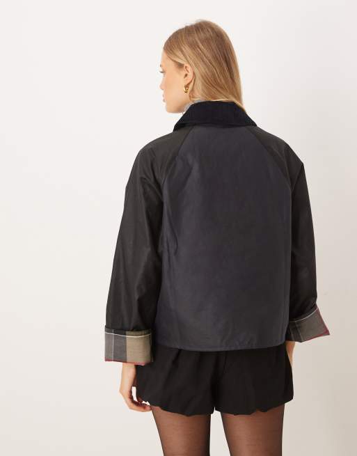 Barbour kearton wax jacket in navy, 4 of 4