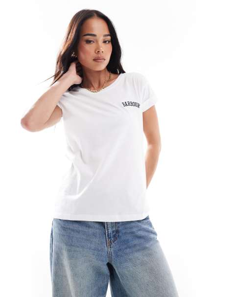Barbour Kenmore t-shirt in white - view 1