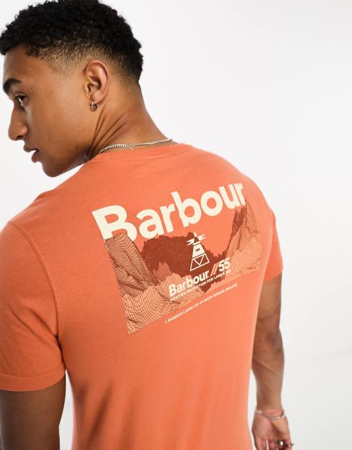 Barbour t cheap shirt mens Orange