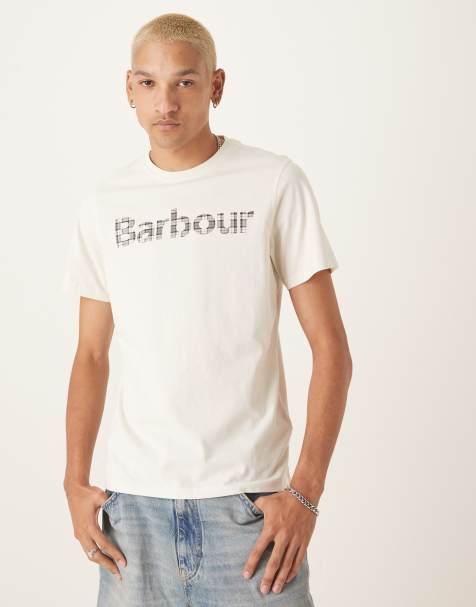 Barbour Kilnwick t-shirt in antique white - view 1