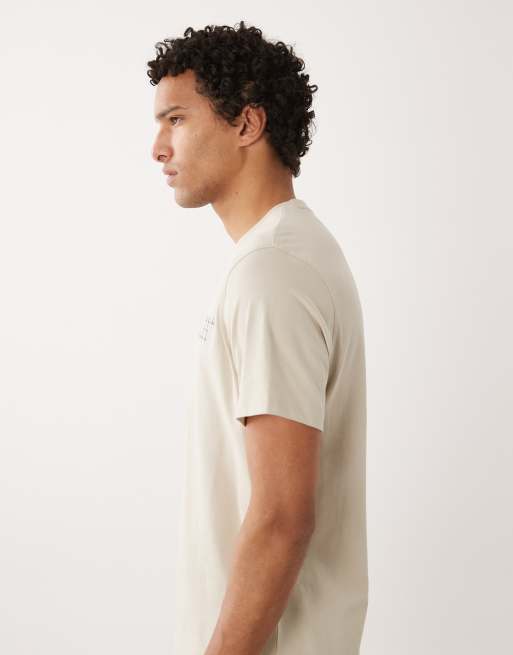 Barbour Kilnwick tartan check logo t-shirt in beige, 4 of 5