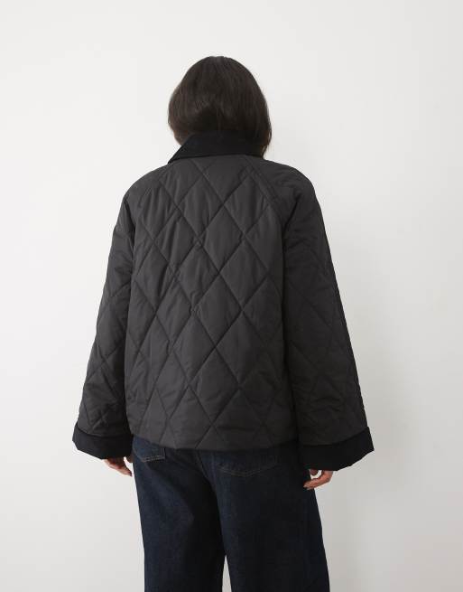 Barbour Kilnwick tartan check quilted jacket in black, 3 of 4
