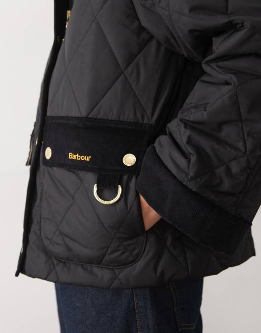 Barbour Kilnwick tartan check quilted jacket in black, 4 of 4
