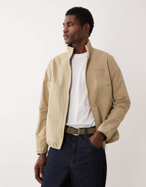 Barbour Korbel reversible tartan showerproof jacket in washed stone - view 1