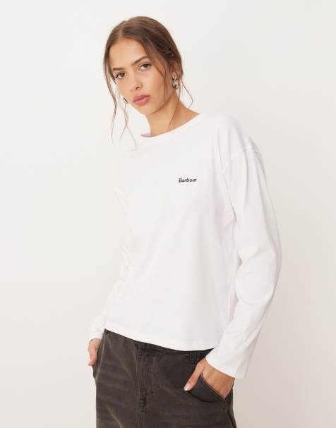 Barbour lavensdale top in white - view 1
