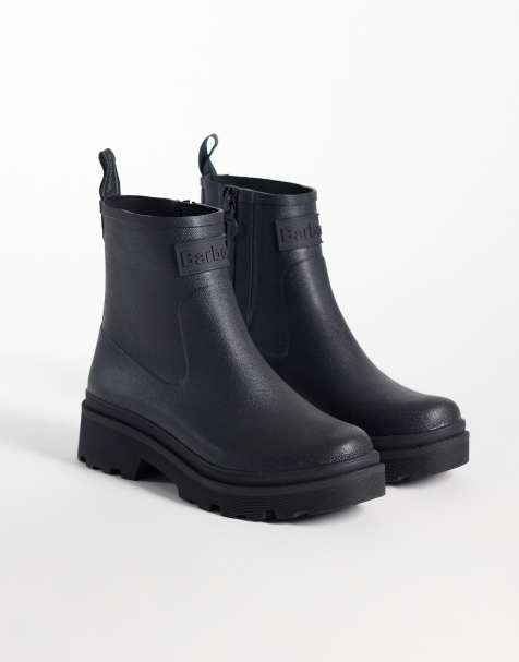 Barbour Layla ankle gumboots in black - view 1