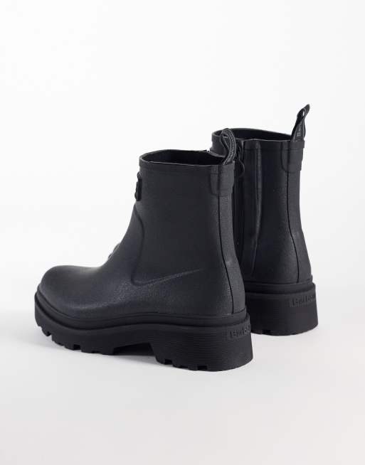 Barbour Layla ankle welly boots in black, 2 of 4