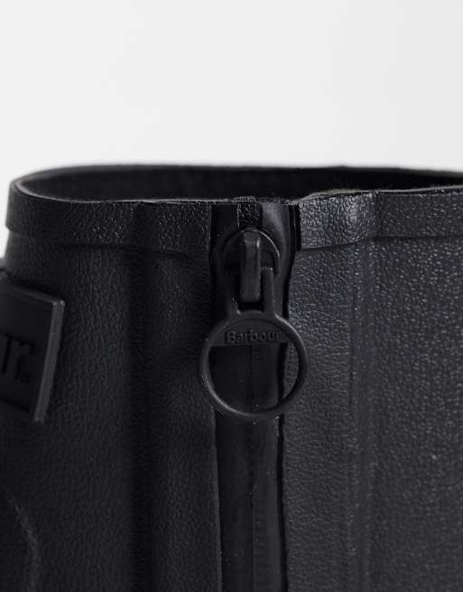 Barbour Layla ankle welly boots in black, 3 of 4
