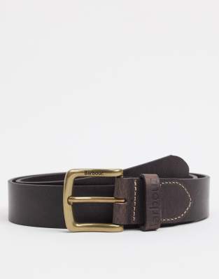 barbour belt and wallet set