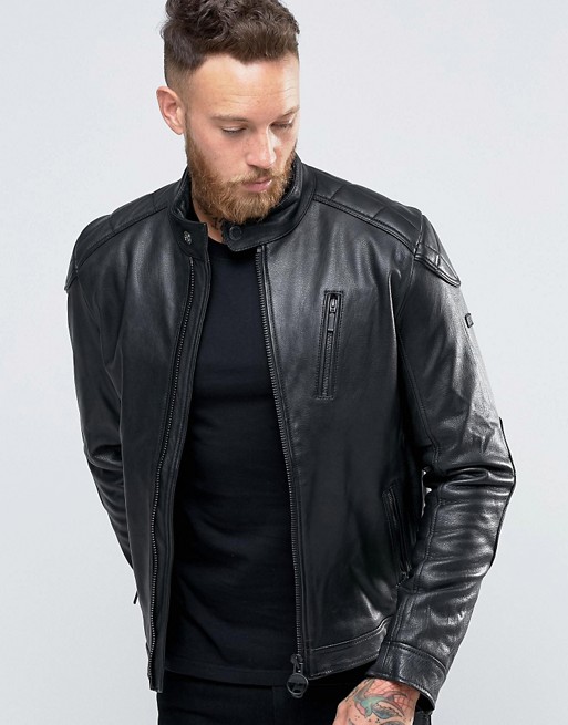Barbour | Barbour Leather Biker Jacket