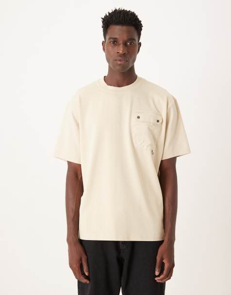 Barbour Leazes t-shirt in ecru - view 1