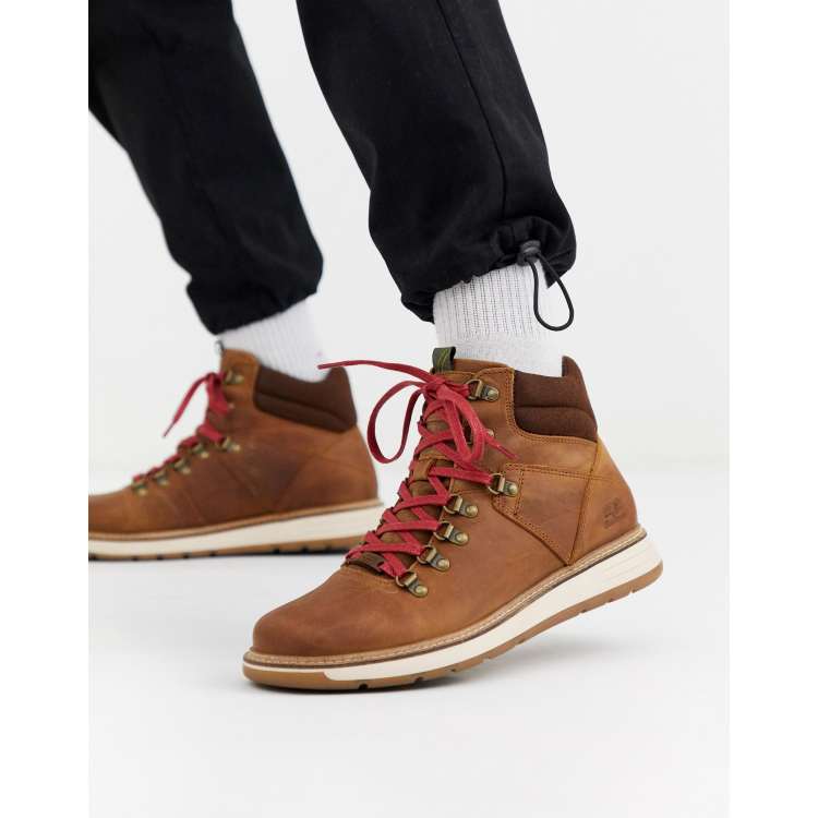 Barbour Letah leather hiker boots in tan