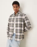 [Barbour] Barbour Lewis tailored shirt in bleached pine tartan-Neutral L bleached pine tartan