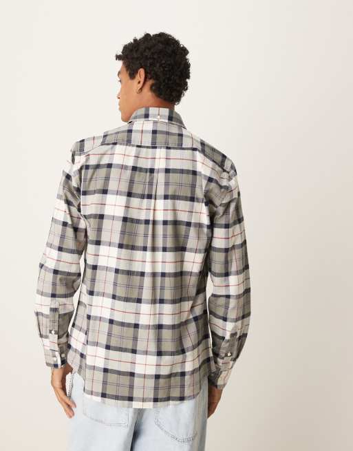 Barbour Lewis tailored shirt in bleached pine tartan, 4 of 4