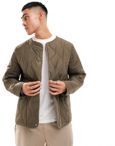 Mens quilted shop jacket sale uk