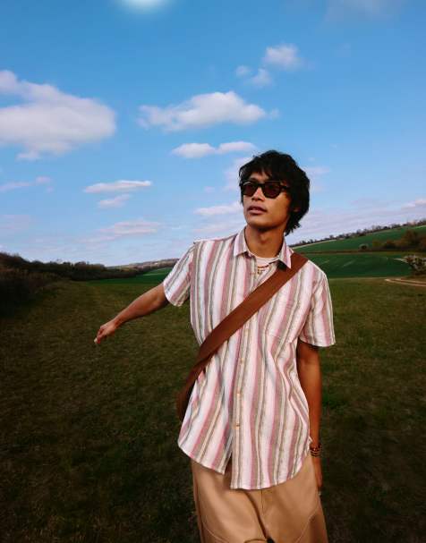 Barbour Lipton striped short sleeve shirt in multi