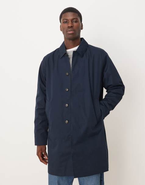 Barbour Lorden waterproof mac in navy - NAVY - view 1