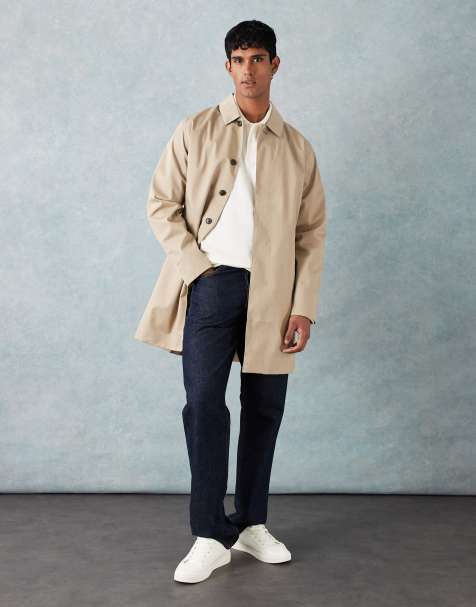 Barbour Lorden waterproof mac in washed stone - STONE - view 1