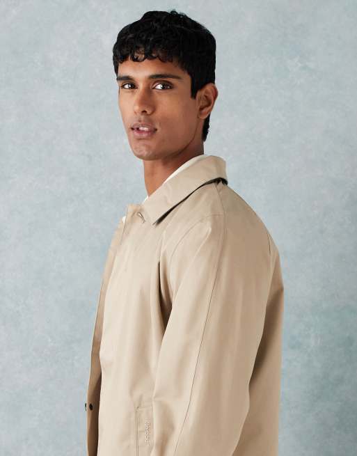 Barbour Lorden waterproof mac in washed stone - STONE, 4 of 5