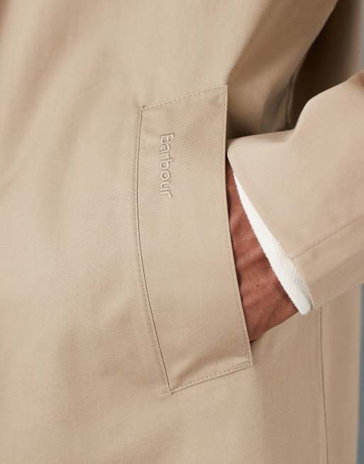 Barbour Lorden waterproof mac in washed stone - STONE, 5 of 5