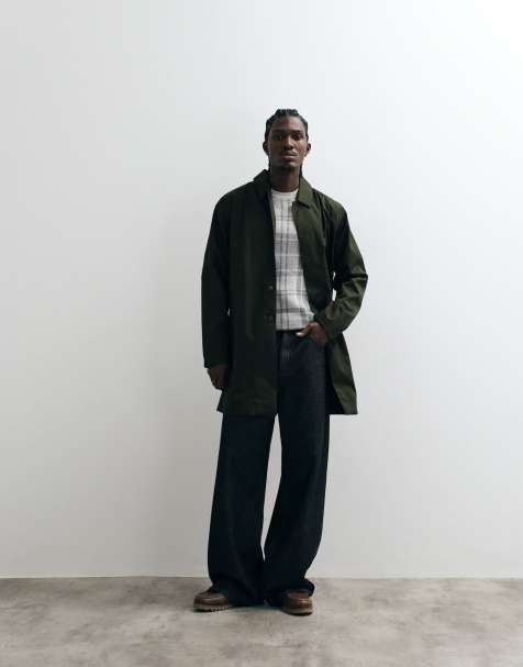 Barbour Lorden waterproof mac long jacket in sage green - view 1