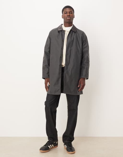 Barbour Lorden wax mac in grey, 2 of 5