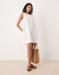 [Barbour] Barbour Lucy mini dress in white 8 WHITE