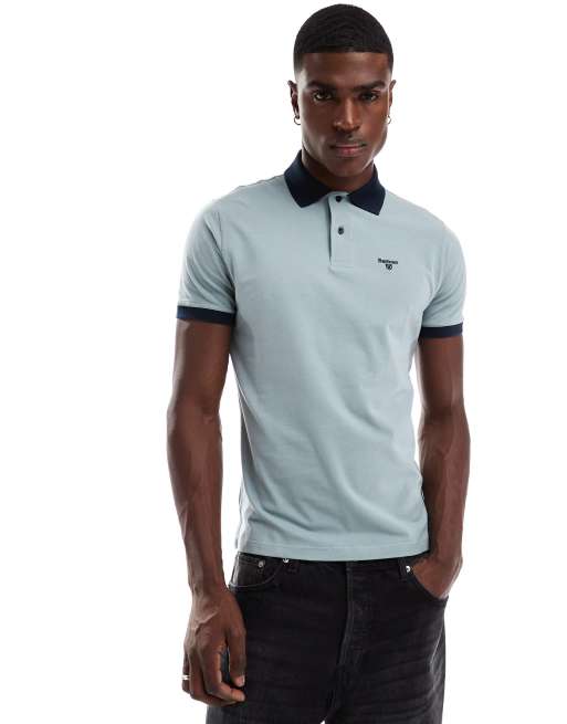 Barbour Lynmouth tipped tailored fit in grey 