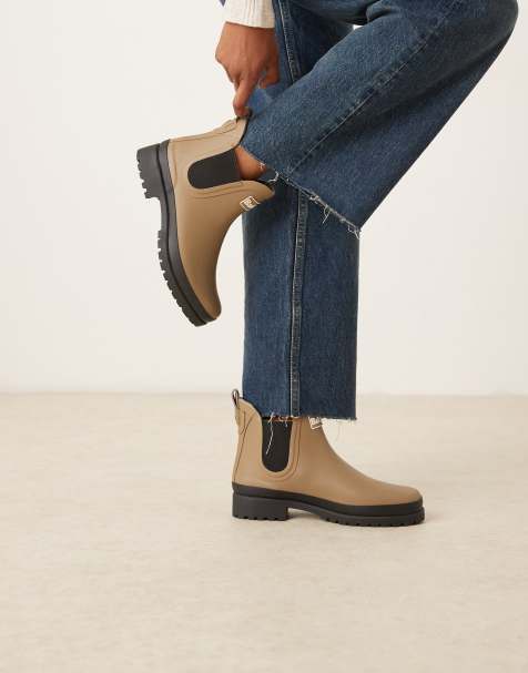 Barbour Mallow chelsea welly in military brown/black - view 1
