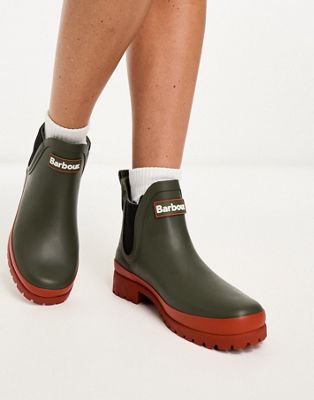 Barbour Mallow wellies in khaki