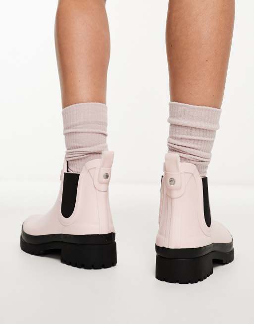 Barbour Mallow wellington boots in pastel pink