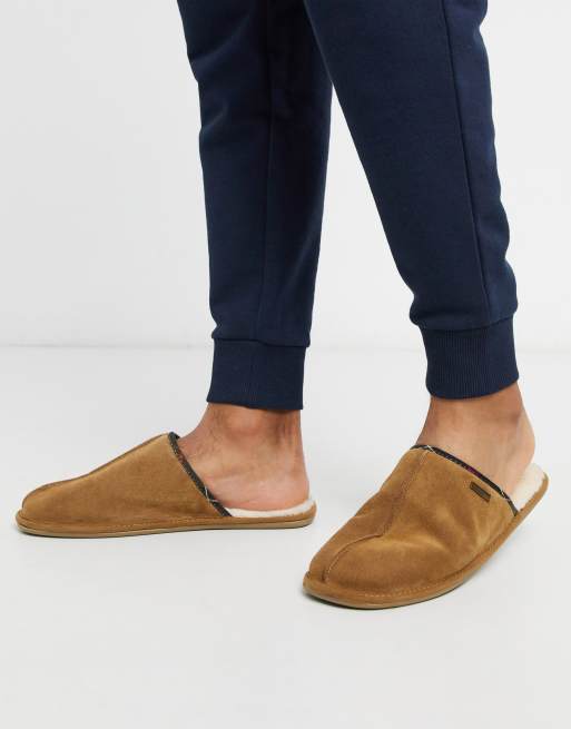 barbour watson mule slippers