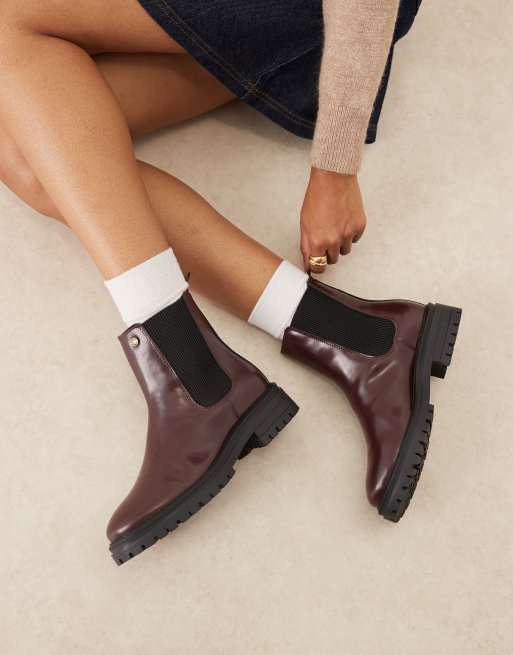Barbour Marla chelsea boot in cherry glace , 3 of 4