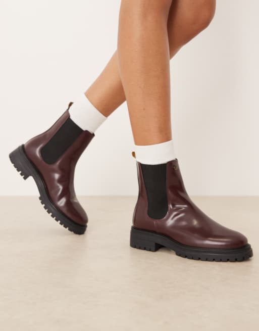 Barbour Marla chelsea boot in cherry glace , 4 of 4