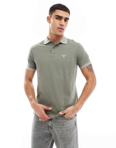 Barbour Marlton tailored fit polo shirt in green - view 1