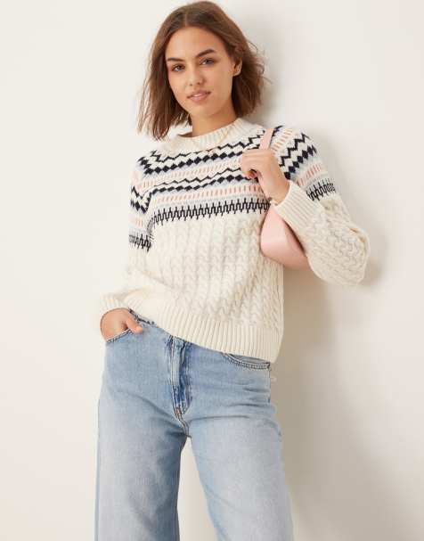 Barbour Marnie Knitted Jumper in ecru - view 1