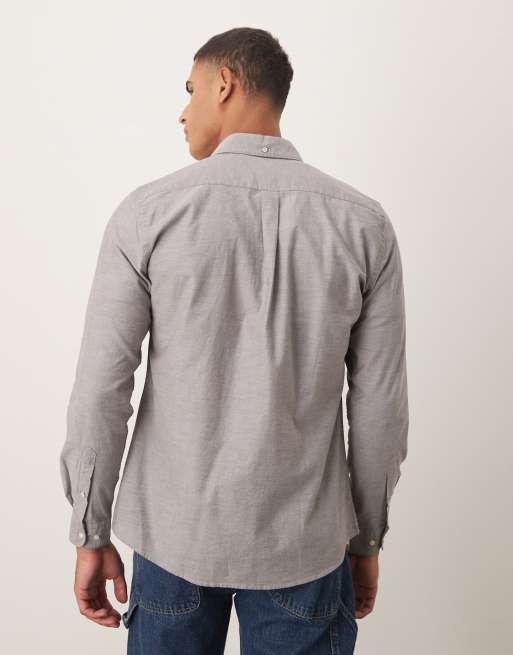 Barbour Marsden tailored oxford shirt in dark oak ASOS