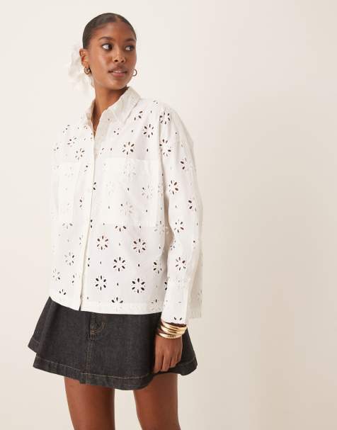 barbour melissa shirt in white - view 1